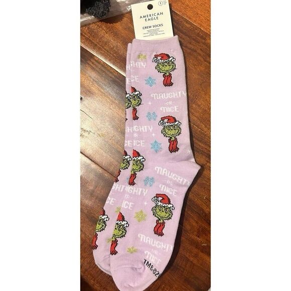 American Eagle Christmas socks Grinch - Picture 1 of 1